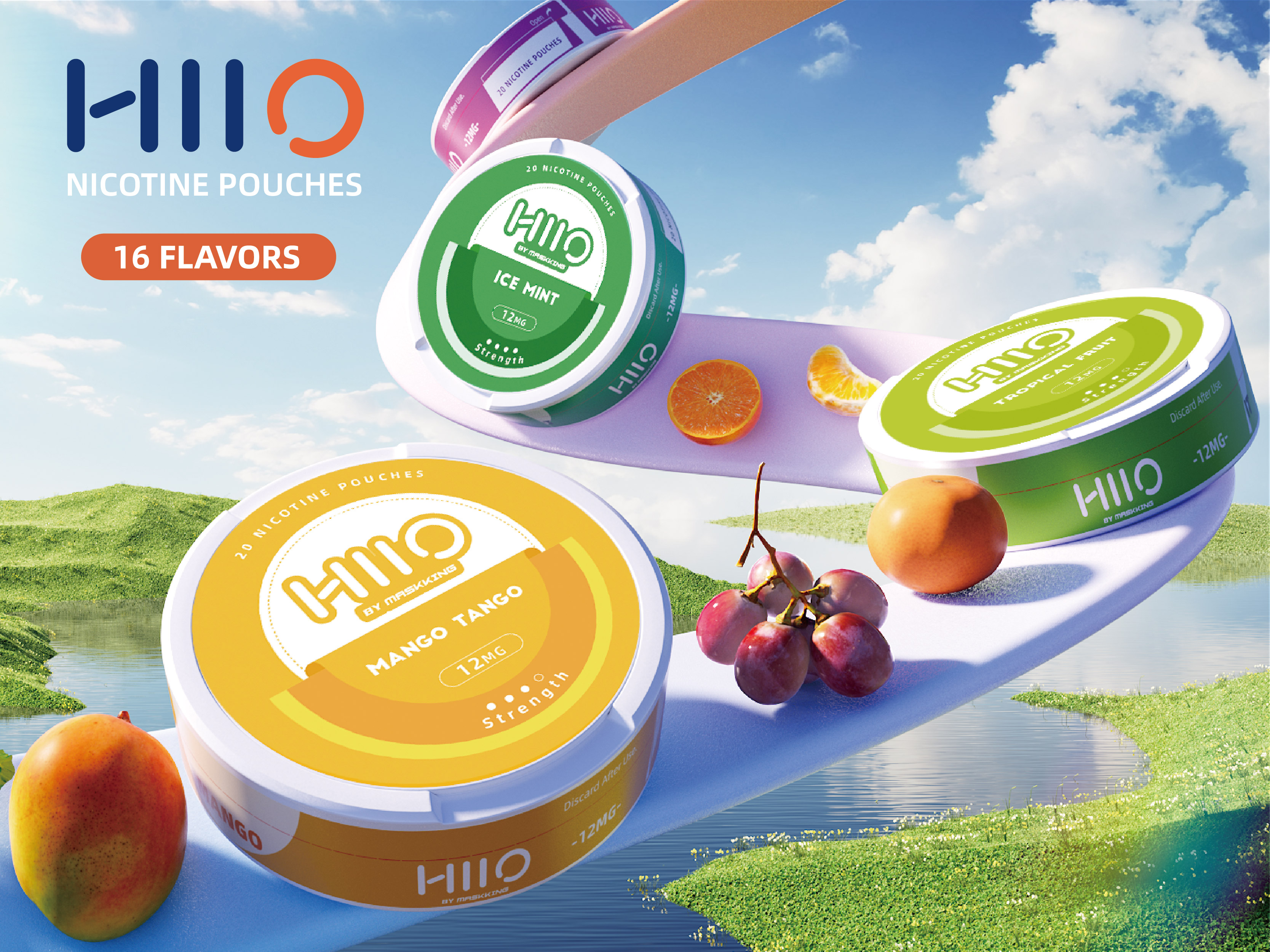 HIIO Nicotine Pouches, emphasizing the smoke-free, odor-free and plant-based delivery system.